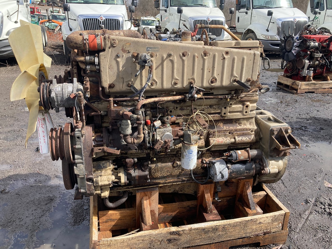 1985 Cummins NTC350 Big Cam 4 Diesel Engine w/Jakes